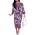 Hibiscus Pakala Sweetie Purple Family Matching Off The Shoulder Long Sleeve Dress and Hawaiian Shirt Tropical Floral Stylized - Polynesian Pride