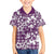 Hibiscus Pakala Sweetie Purple Family Matching Off Shoulder Short Dress and Hawaiian Shirt Tropical Floral Stylized - Polynesian Pride