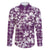 Hibiscus Pakala Sweetie Purple Family Matching Short Sleeve Bodycon Dress and Hawaiian Shirt Tropical Floral Stylized - Polynesian Pride