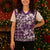 Hibiscus Pakala Sweetie Purple Christmas Knitted V-Neck Vest Tropical Floral Stylized - Polynesian Pride