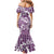 Hibiscus Pakala Sweetie Purple Mermaid Dress Tropical Floral Stylized - Polynesian Pride