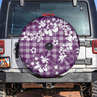 Hibiscus Pakala Sweetie Purple Spare Tire Cover Tropical Floral Stylized - Polynesian Pride