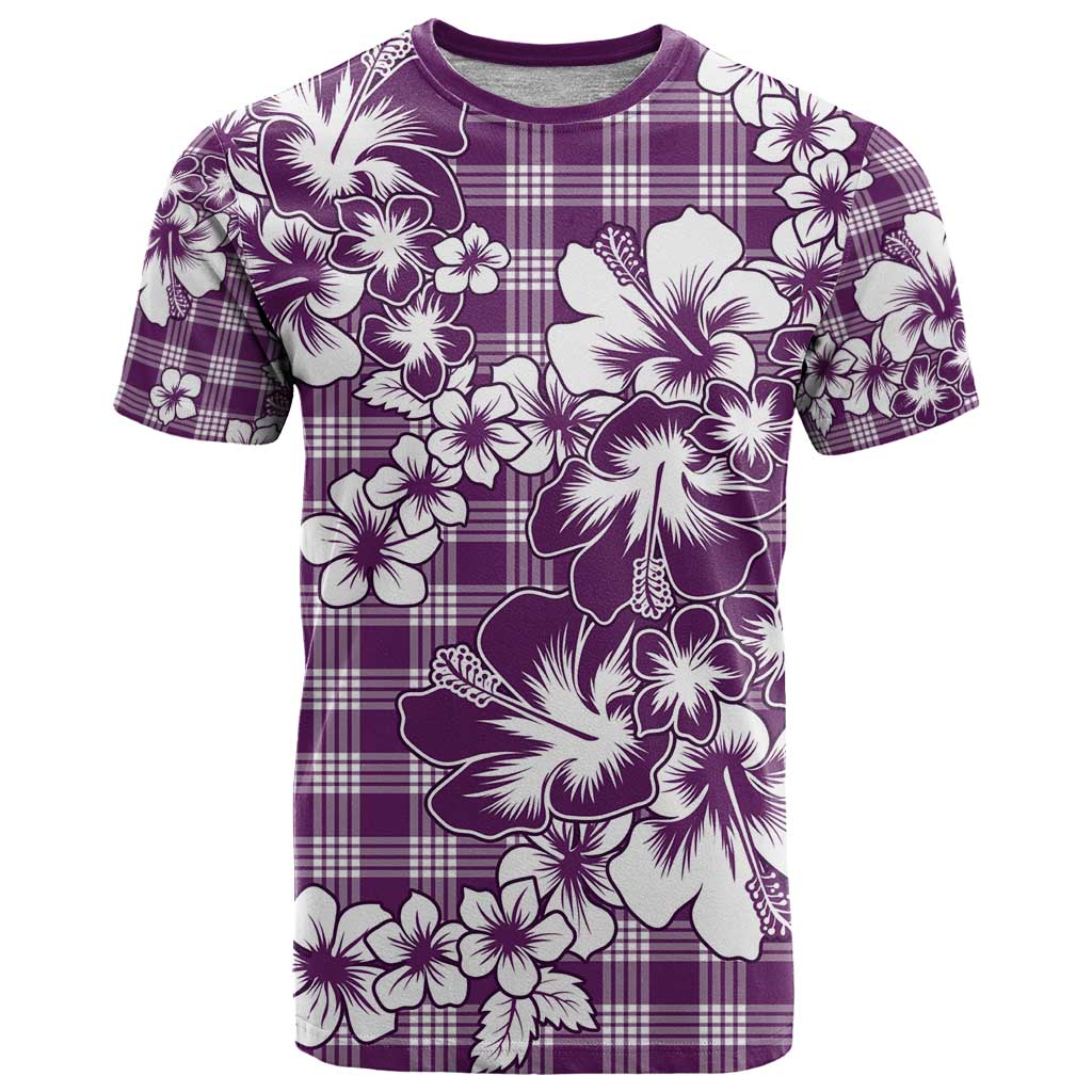 Hibiscus Pakala Sweetie Purple T Shirt Tropical Floral Stylized - Polynesian Pride