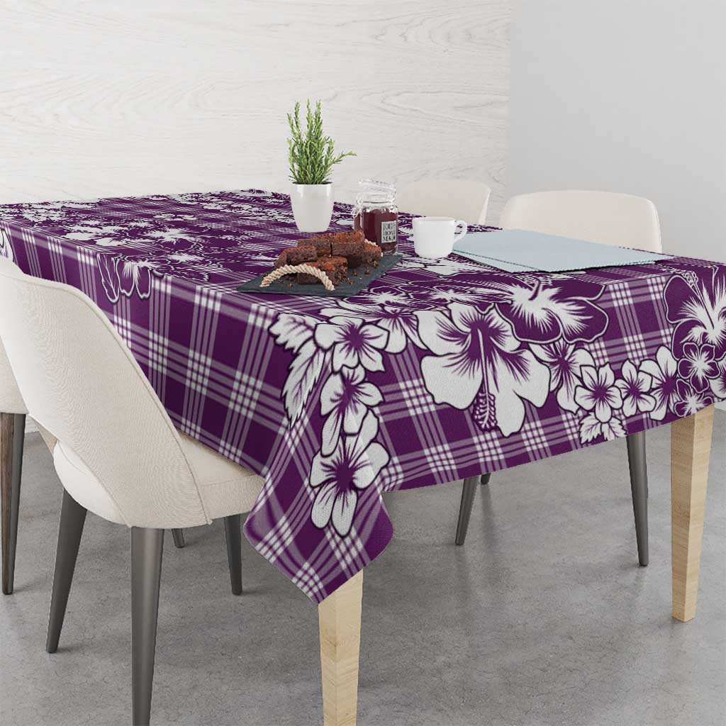 Hibiscus Pakala Sweetie Purple Tablecloth Tropical Floral Stylized - Polynesian Pride