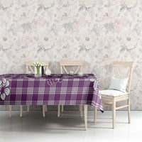 Hibiscus Pakala Sweetie Purple Tablecloth Tropical Floral Stylized - Polynesian Pride
