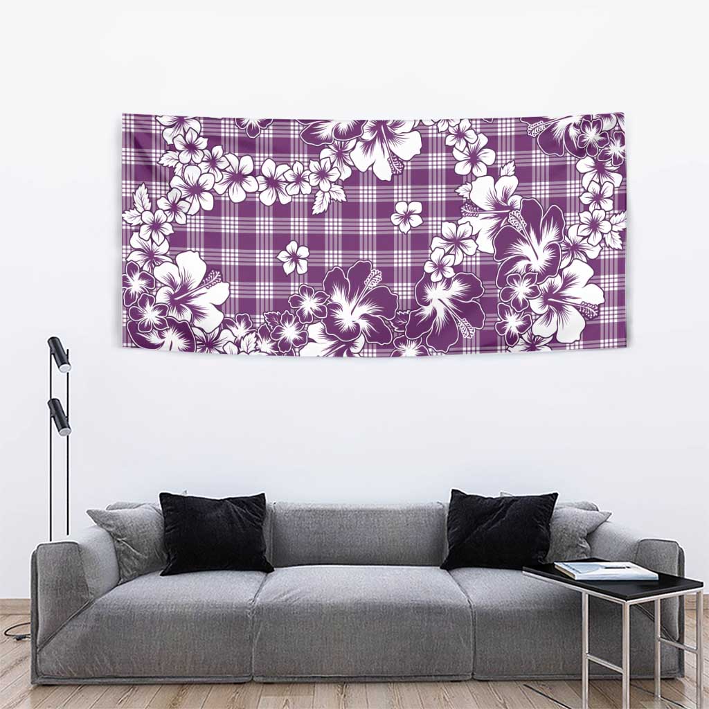 Hibiscus Pakala Sweetie Purple Tapestry Tropical Floral Stylized - Polynesian Pride