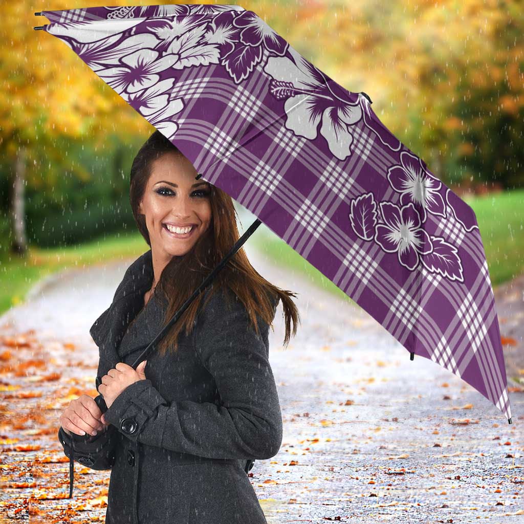 Hibiscus Pakala Sweetie Purple Umbrella Tropical Floral Stylized