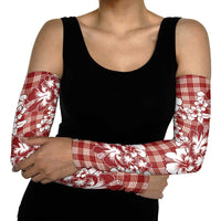 Hibiscus Pakala Fantasy Red Arm Sleeves Tropical Floral Stylized - Polynesian Pride