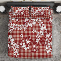 Hibiscus Pakala Fantasy Red Bedding Set Tropical Floral Stylized - Polynesian Pride