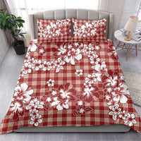 Hibiscus Pakala Fantasy Red Bedding Set Tropical Floral Stylized - Polynesian Pride