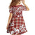 Hibiscus Pakala Fantasy Red Family Matching Off Shoulder Maxi Dress and Hawaiian Shirt Tropical Floral Stylized - Polynesian Pride