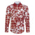 Hibiscus Pakala Fantasy Red Family Matching Off Shoulder Short Dress and Hawaiian Shirt Tropical Floral Stylized - Polynesian Pride