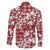 Hibiscus Pakala Fantasy Red Family Matching Off Shoulder Short Dress and Hawaiian Shirt Tropical Floral Stylized - Polynesian Pride