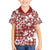 Hibiscus Pakala Fantasy Red Family Matching Off Shoulder Short Dress and Hawaiian Shirt Tropical Floral Stylized - Polynesian Pride