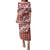 Hibiscus Pakala Fantasy Red Family Matching Puletasi and Hawaiian Shirt Tropical Floral Stylized - Polynesian Pride