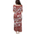 Hibiscus Pakala Fantasy Red Family Matching Puletasi and Hawaiian Shirt Tropical Floral Stylized - Polynesian Pride