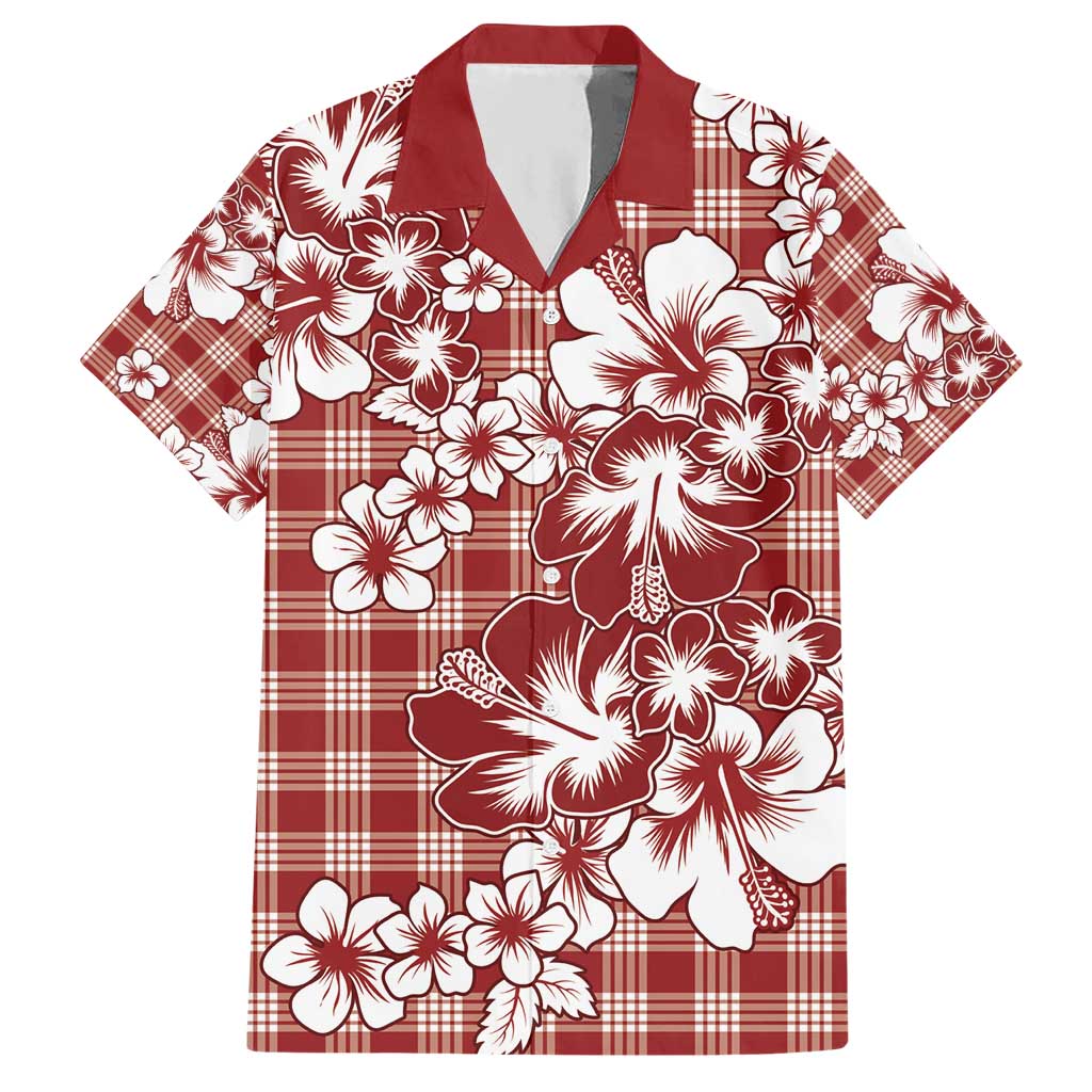 Hibiscus Pakala Fantasy Red Hawaiian Shirt Tropical Floral Stylized - Polynesian Pride