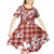 Hibiscus Pakala Fantasy Red Kid Short Sleeve Dress Tropical Floral Stylized - Polynesian Pride