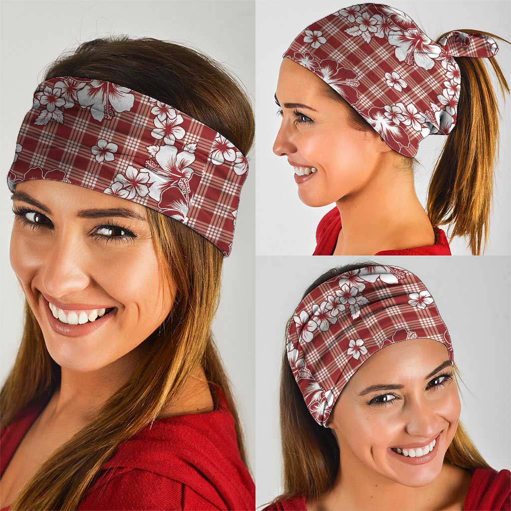 Hibiscus Pakala Fantasy Red Neck Gaiter Tropical Floral Stylized - Polynesian Pride