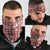 Hibiscus Pakala Fantasy Red Neck Gaiter Tropical Floral Stylized - Polynesian Pride