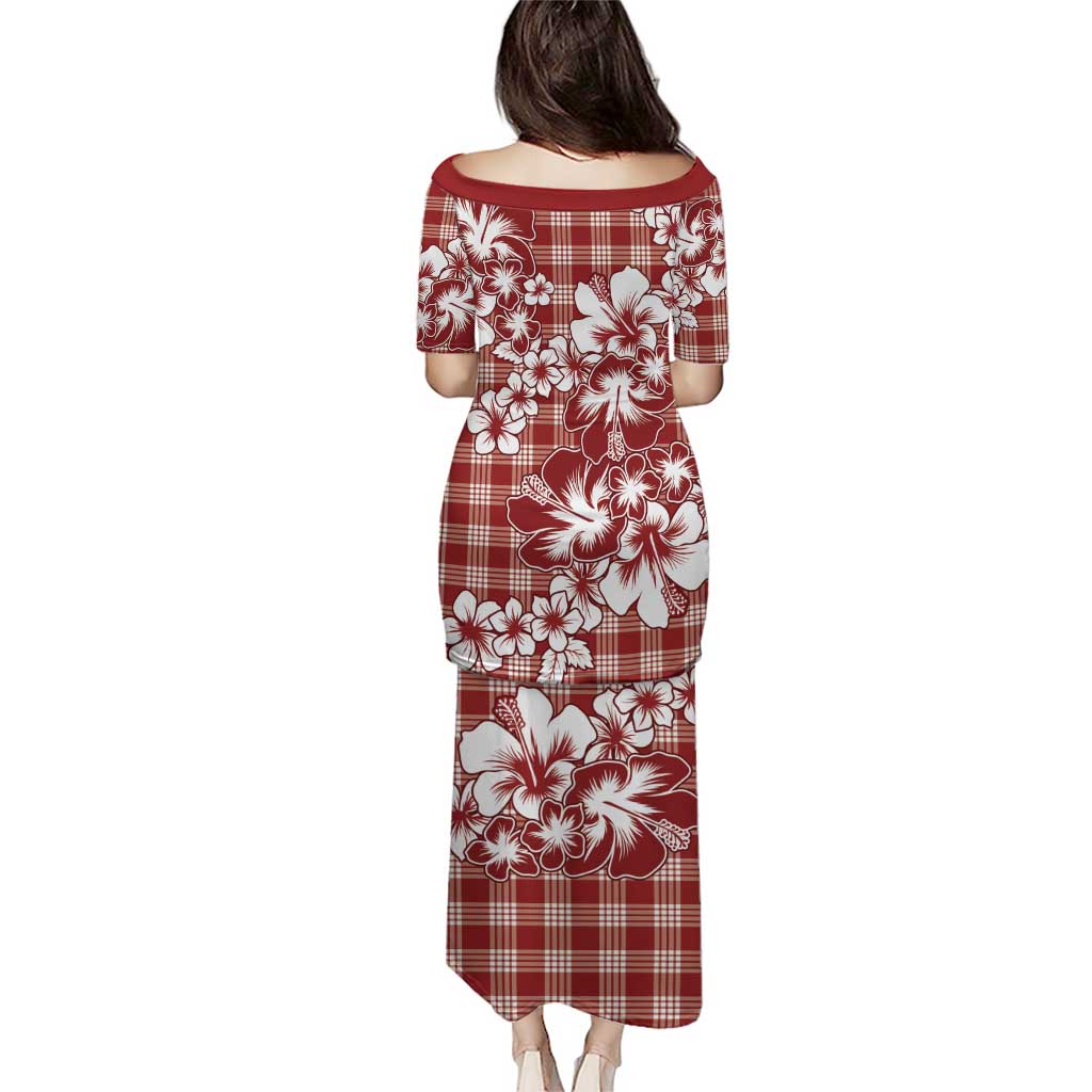 Hibiscus Pakala Fantasy Red Puletasi Tropical Floral Stylized - Polynesian Pride