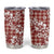 Hibiscus Pakala Fantasy Red Tumbler Cup Tropical Floral Stylized - Polynesian Pride