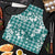 Hibiscus Pakala Aqua Teal Apron Tropical Floral Stylized - Polynesian Pride