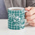 Hibiscus Pakala Aqua Teal Ceramic Mug Tropical Floral Stylized - Polynesian Pride