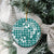 Hibiscus Pakala Aqua Teal Ceramic Ornament Tropical Floral Stylized - Polynesian Pride