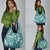 Hibiscus Pakala Aqua Teal Grocery Bag Tropical Floral Stylized - Polynesian Pride