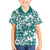 Hibiscus Pakala Aqua Teal Kid Hawaiian Shirt Tropical Floral Stylized - Polynesian Pride