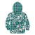 Hibiscus Pakala Aqua Teal Kid Hoodie Tropical Floral Stylized - Polynesian Pride