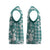 Hibiscus Pakala Aqua Teal Christmas Knitted V-Neck Vest Tropical Floral Stylized - Polynesian Pride