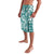 Hibiscus Pakala Aqua Teal Lavalava Tropical Floral Stylized - Polynesian Pride