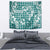 Hibiscus Pakala Aqua Teal Tapestry Tropical Floral Stylized - Polynesian Pride