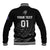 Custom New Zealand Cricket Baseball Jacket Maori Kiwi Black Fern