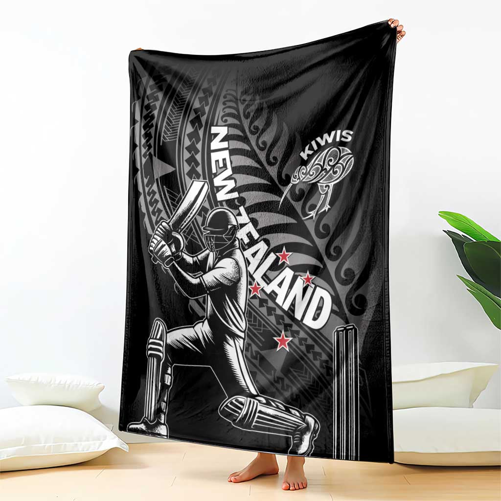 New Zealand Cricket Blanket Maori Kiwi Black Fern