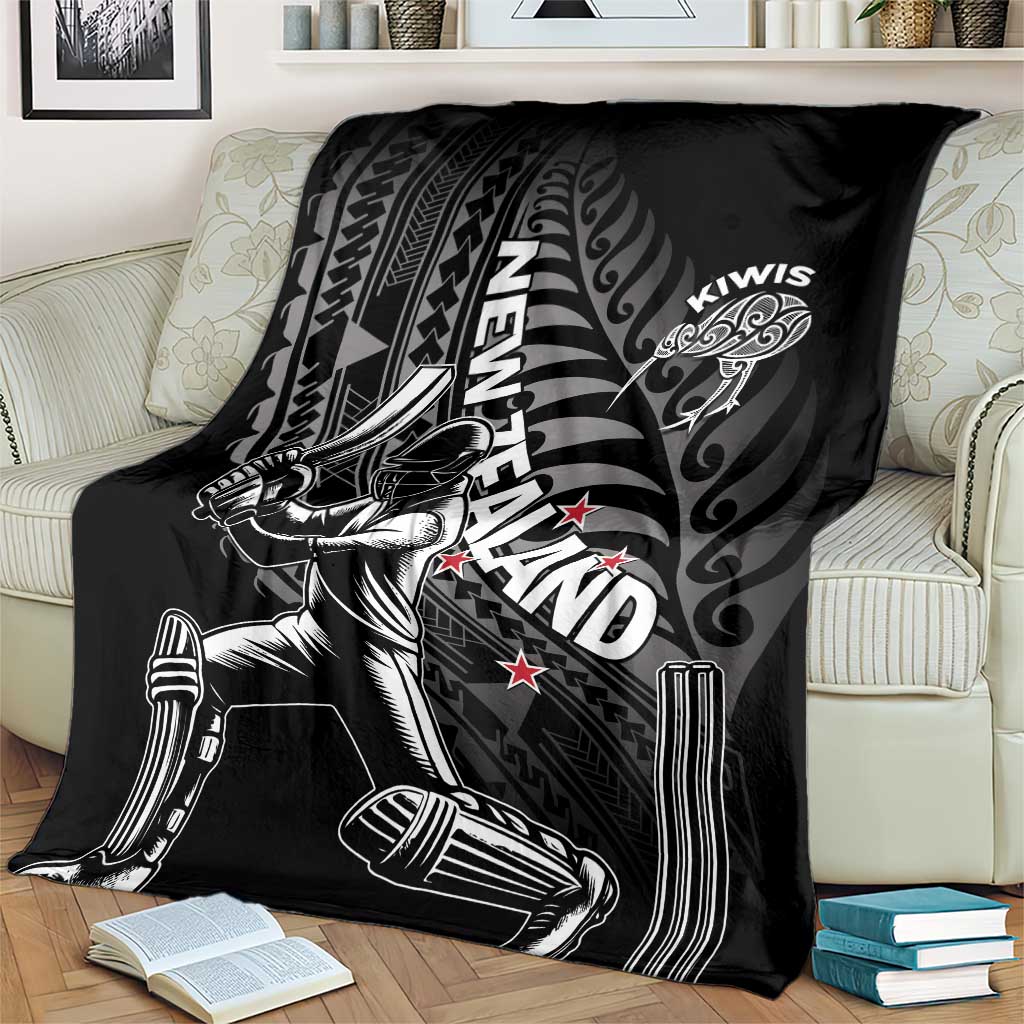 New Zealand Cricket Blanket Maori Kiwi Black Fern