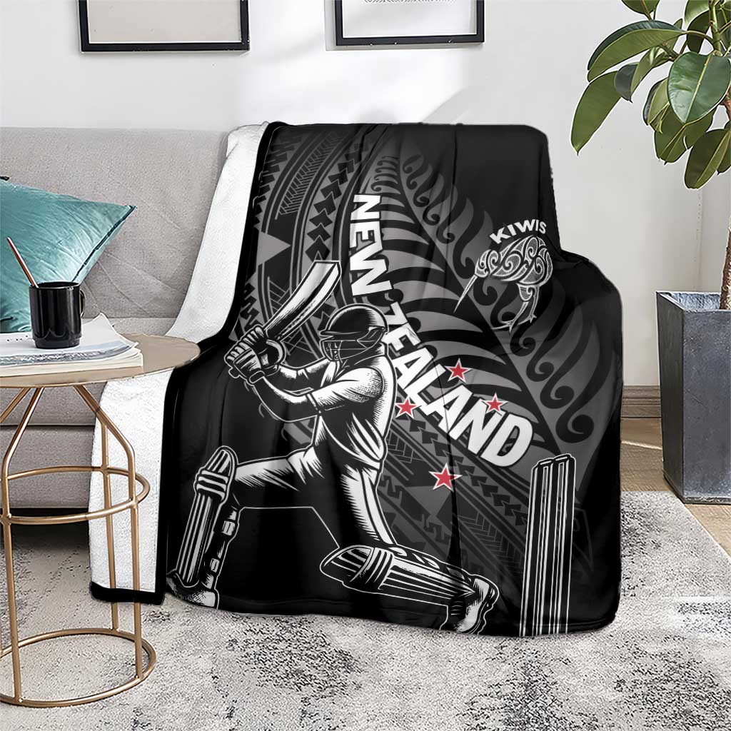 New Zealand Cricket Blanket Maori Kiwi Black Fern