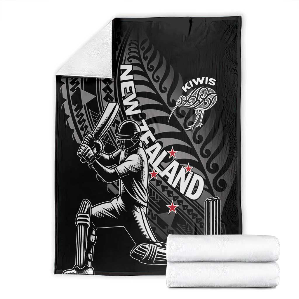 New Zealand Cricket Blanket Maori Kiwi Black Fern