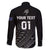Custom New Zealand Cricket Family Matching Off The Shoulder Long Sleeve Dress and Hawaiian Shirt Maori Kiwi Black Fern