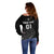Custom New Zealand Cricket Off Shoulder Sweater Maori Kiwi Black Fern