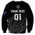 Custom New Zealand Cricket Sweatshirt Maori Kiwi Black Fern