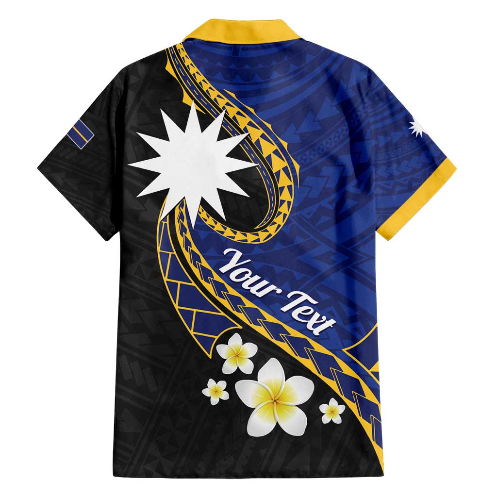 Personalised Nauru Family Matching Off Shoulder Maxi Dress and Hawaiian Shirt Naoero Proud Plumeria