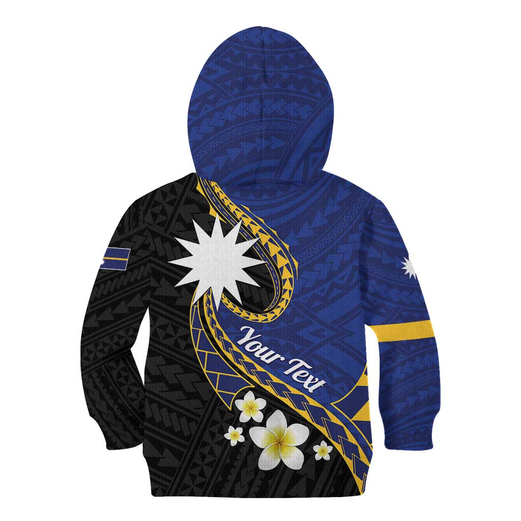 Personalised Nauru Kid Hoodie Naoero Proud Plumeria