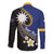 Personalised Nauru Long Sleeve Button Shirt Naoero Proud Plumeria
