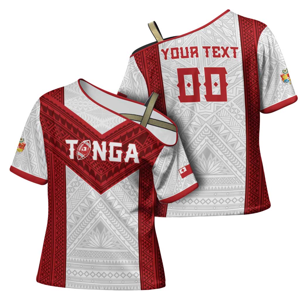 Tonga Rugby Custom Cross Shoulder Shirt Tonga Sea Eagles Go Champions