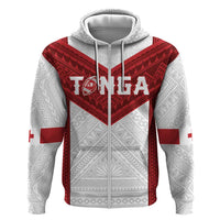 Tonga Rugby Custom Hoodie Tonga Sea Eagles Go Champions LT01 Zip Hoodie Red - Polynesian Pride