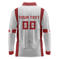 Tonga Rugby Custom Long Sleeve Polo Shirt Tonga Sea Eagles Go Champions