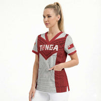 Tonga Rugby Custom Scrub Top Tonga Sea Eagles Go Champions LT01 - Polynesian Pride